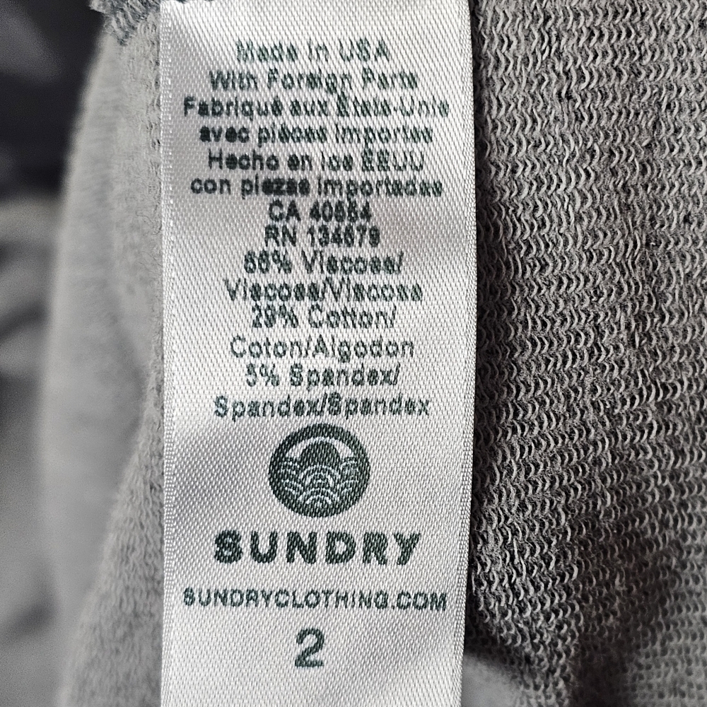 Sundry Camo Hoodie Gray medium Athletic Sweater Pullover - Picture 9 of 11